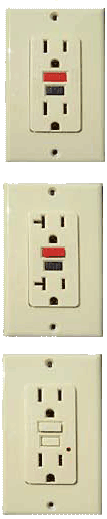 Picture of a GFCI Outlet
