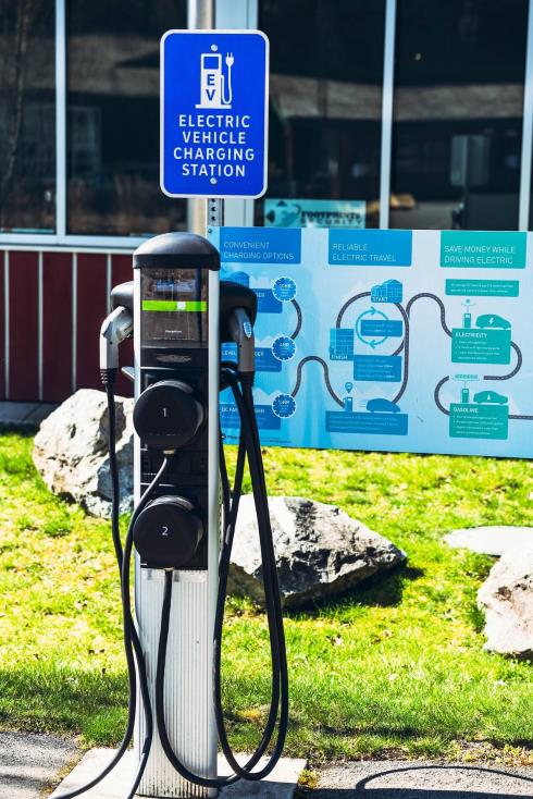 picture of an EV charging station Fort Worth TX