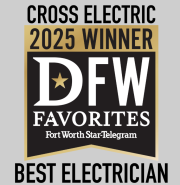 Cross Electric LLC 2025 Winner of DFW Best Electrician
